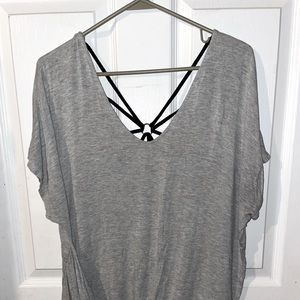 Maurice’s Active Wear shirt with Criss Cross Back